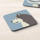 Alaskan Malamute Getränkeuntersetzer (Linke Seite)