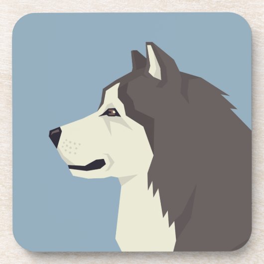 Alaskan Malamute Getränkeuntersetzer (Vorderseite)