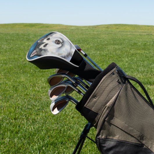 Alaskan Malamute Golf Headcover (In SItu)