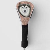 Alaskan Malamute Golf Headcover (Vorderseite)