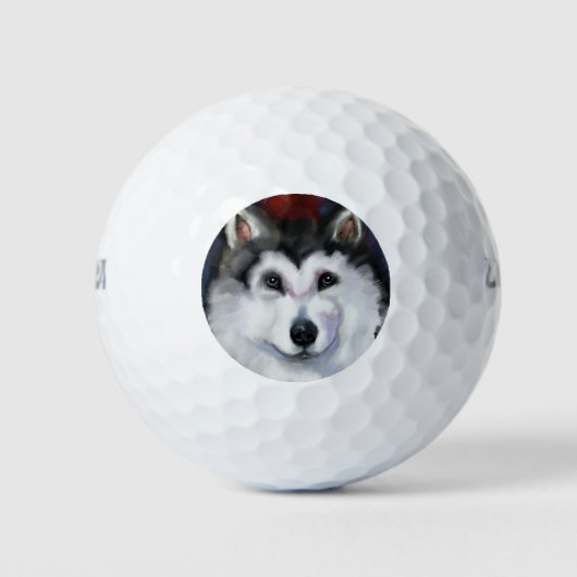 ALASKAN MALAMUTE GOLFBALL (Vorderseite)