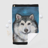 Alaskan Malamute Golfhandtuch (Insitu)