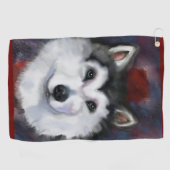 ALASKAN MALAMUTE GOLFHANDTUCH (Horizontal)