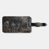 Alaskan Malamute Halloween Night Doggy Delight Gepäckanhänger (Rückseite horizontal)