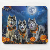 Alaskan Malamute Halloween Spooky Mousepad (Vorne)