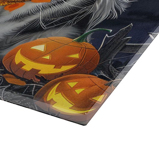 Alaskan Malamute Halloween Spooky Schneidebrett (Ecke)