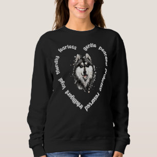 Alaskan Malamute Heart Alaskan Malamute Mama Dog D Sweatshirt