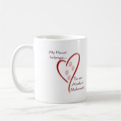 Alaskan Malamute Heart Belongs Kaffeetasse (Links)