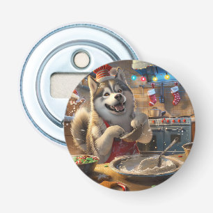 Alaskan Malamute Holiday Baking: Festliche Weihnac Flaschenöffner