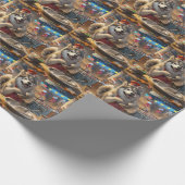 Alaskan Malamute Holiday Baking: Festliche Weihnac Geschenkpapier (Ecke)