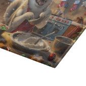 Alaskan Malamute Holiday Baking: Festliche Weihnac Schneidebrett (Ecke)