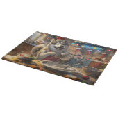 Alaskan Malamute Holiday Baking: Festliche Weihnac Schneidebrett (Ecke)