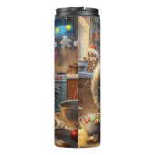 Alaskan Malamute Holiday Baking: Festliche Weihnac Thermosbecher (Rückseite)