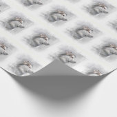 Alaskan Malamute Hund Geschenkpapier (Ecke)