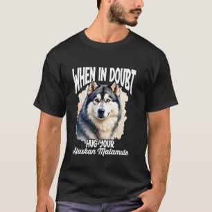 Alaskan Malamute Hunde Liebhaber Malamute Mama Fra T-Shirt