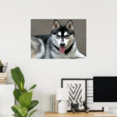Alaskan Malamute Hunde Poster (Heimbüro)