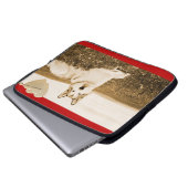 Alaskan Malamute Hundeherzen Laptop Sleeves (Vorne Knopf)