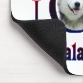 Alaskan Malamute I Liebe Mousepad (Ecke)