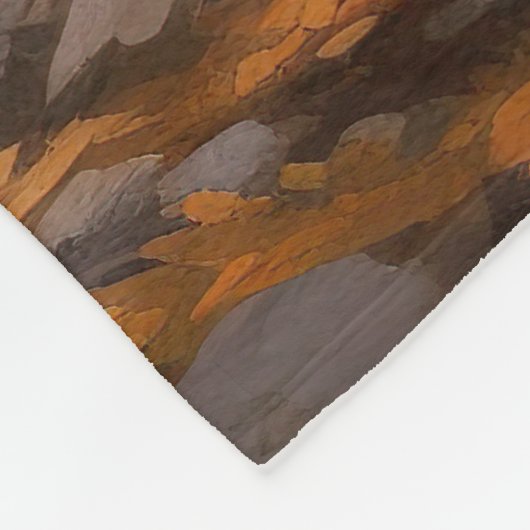 Alaskan Malamute im Herbstfall Inspiriert Fleecedecke (Ecke)