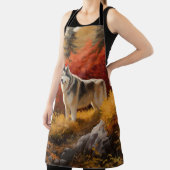 Alaskan Malamute im Herbstfall Inspiriert Schürze (InSitu)