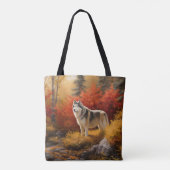Alaskan Malamute im Herbstfall Inspiriert Tasche (Rückseite)