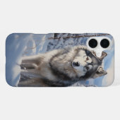 Alaskan Malamute iPhone Hülle (Rückseite (Horizontal))