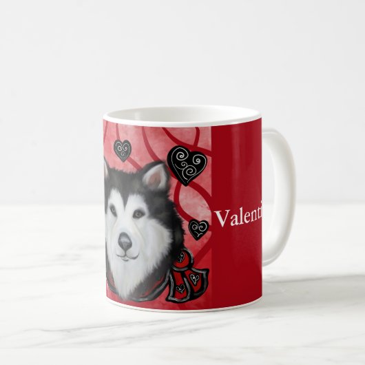 Alaskan Malamute Kaffeetasse (VorderseiteRechts)