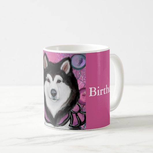 Alaskan Malamute Kaffeetasse (VorderseiteRechts)