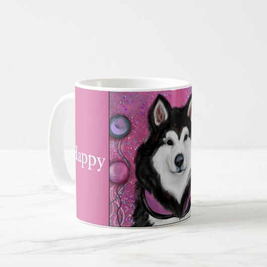 Alaskan Malamute Kaffeetasse (Vorderseite Links)