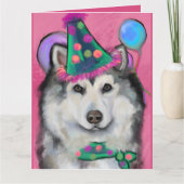 Alaskan Malamute Karte (Vorderseite)