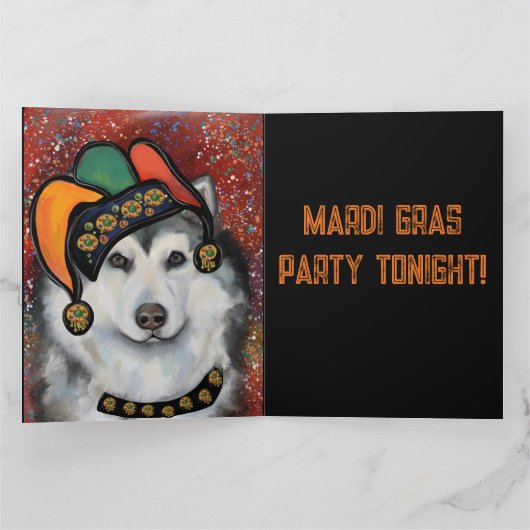 Alaskan Malamute Karte (Innenseite)