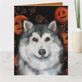 Alaskan Malamute Karte (Vorderseite)