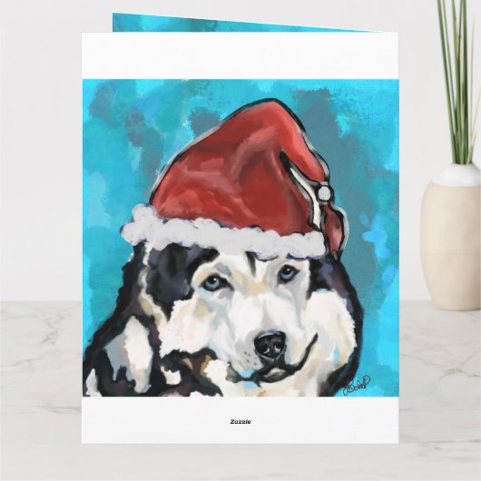 Alaskan Malamute Karte (Rückseite)