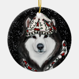 Alaskan Malamute Keramik Ornament
