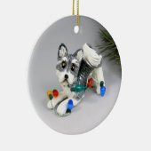 Alaskan Malamute Keramik Ornament (Rechts)