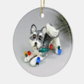 Alaskan Malamute Keramik Ornament (Links)