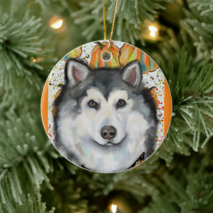 Alaskan Malamute Keramik Ornament