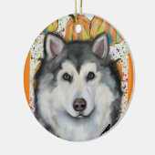 Alaskan Malamute Keramik Ornament (Links)