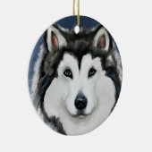 Alaskan Malamute Keramik Ornament (Rechts)