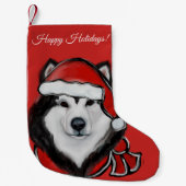 Alaskan Malamute Kleiner Weihnachtsstrumpf (Vorderseite)