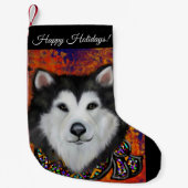 Alaskan Malamute Kleiner Weihnachtsstrumpf (Vorderseite)