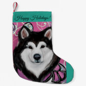 Alaskan Malamute Kleiner Weihnachtsstrumpf (Vorderseite)