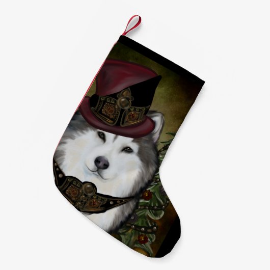 Alaskan Malamute Kleiner Weihnachtsstrumpf (Vorderansicht (hängend))