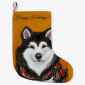 Alaskan Malamute Kleiner Weihnachtsstrumpf (Vorderseite)