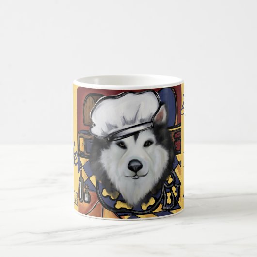Alaskan Malamute Koch Kaffeetasse (Mittel)