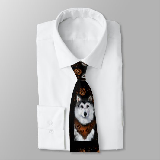 Alaskan Malamute Krawatte (Gebunden)