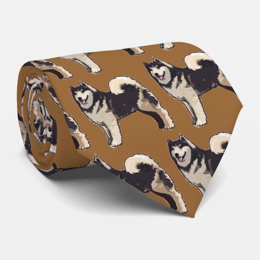 Alaskan-Malamute-Krawatte Krawatte (Gerollt)