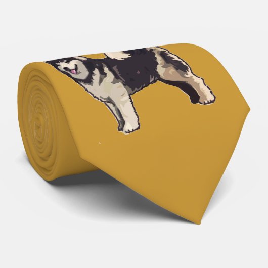 Alaskan-Malamute-Krawatte Krawatte (Gerollt)