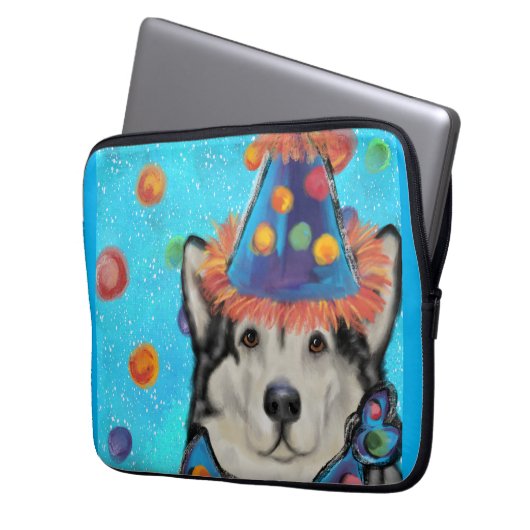 Alaskan Malamute Laptopschutzhülle (Vorderseite Links)