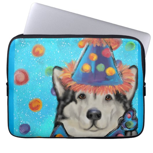 Alaskan Malamute Laptopschutzhülle (Vorderseite)